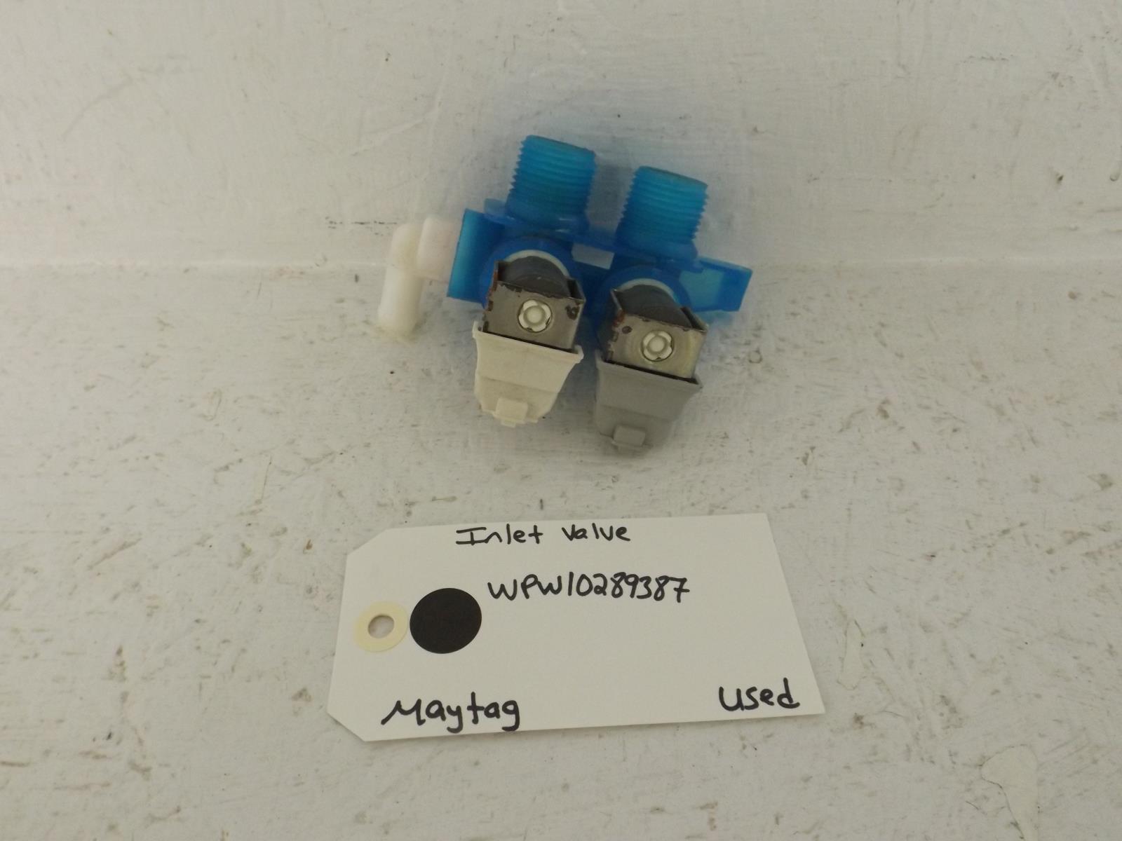 Maytag Washer WPW10289387 Inlet Valve Used Maytag Washer WPW10289387 Inlet Valve Used